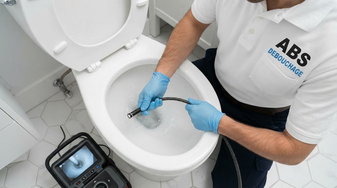Diagnostic immédiat par caméra ou sonde - Diagnostic immédiat caméra et inspection de la cuvette WC