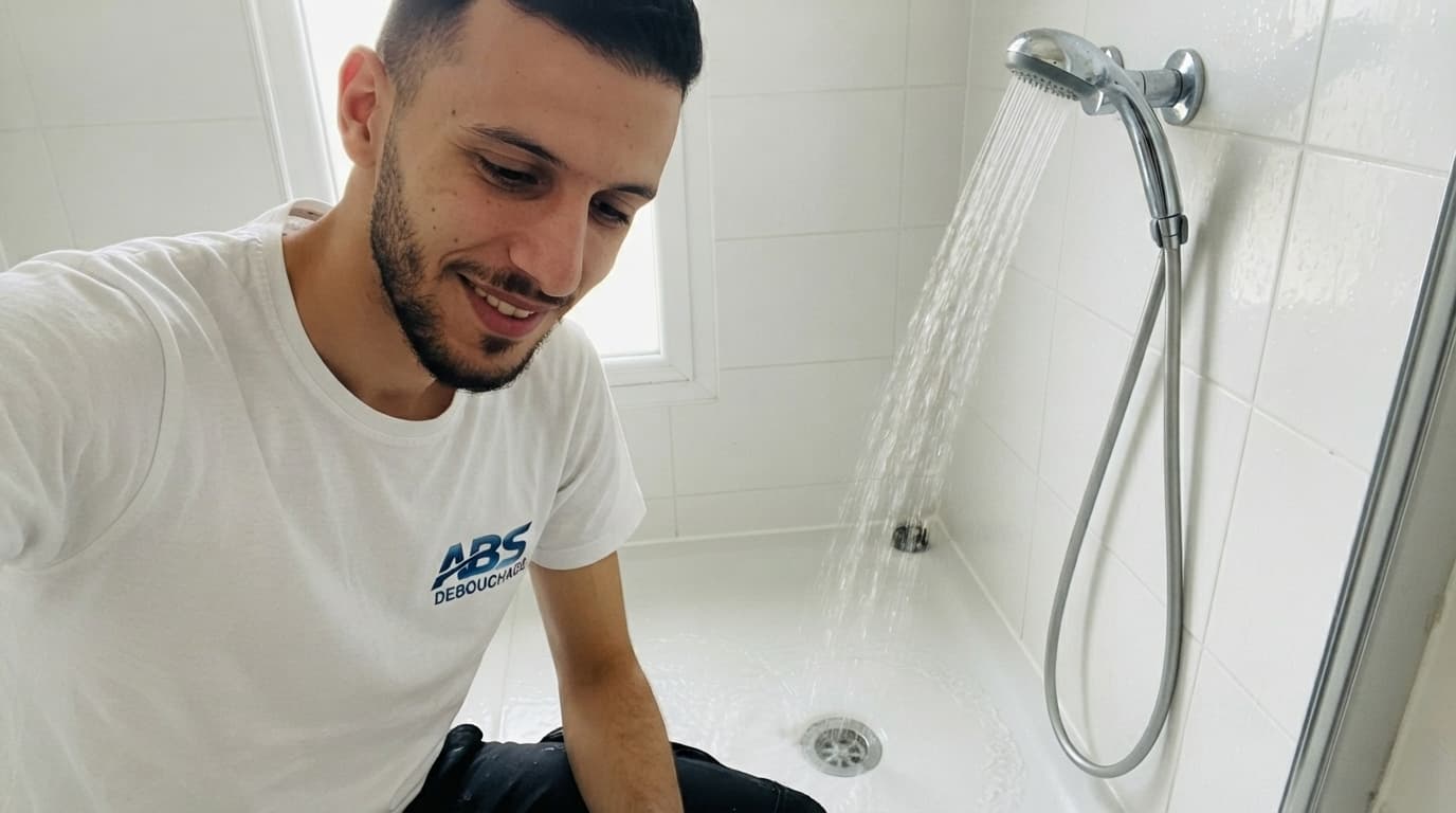 Test d'écoulement sous débit continu - Test d'écoulement à plein débit dans le receveur de douche